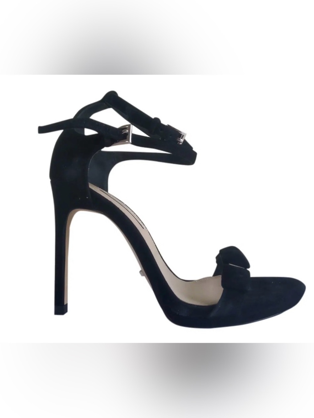 Massimo Dutti Suede High Heels with Double Ankle Strap